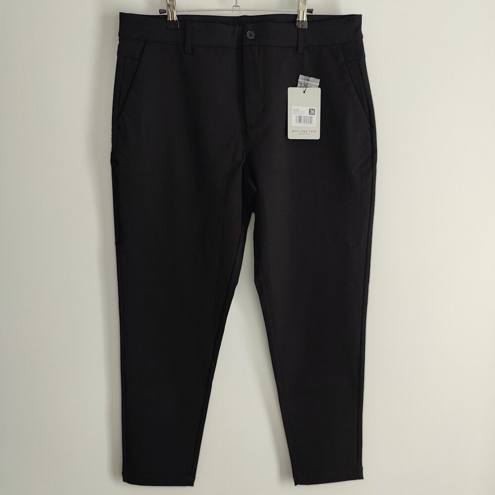 BYLT Everyday Pant 2.0 Black 36x31 Premium Basics Stretch Performance New